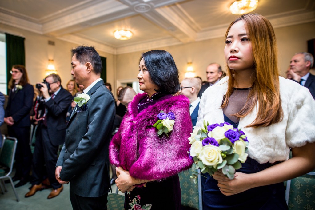 Documentary wedding photographer London